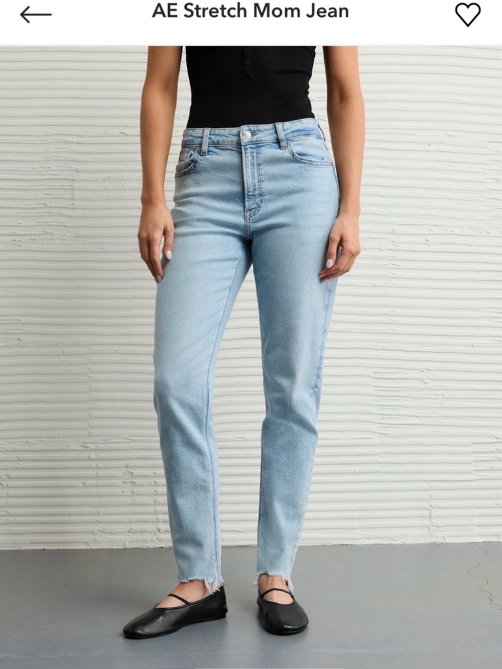 American Eagle Outfitters stretch mom jeans